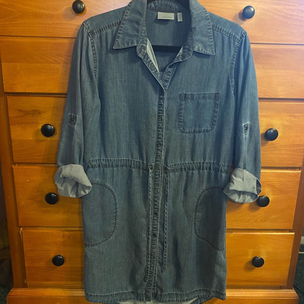 Athleta Denim Shirt Dress - Picture 5 of 9